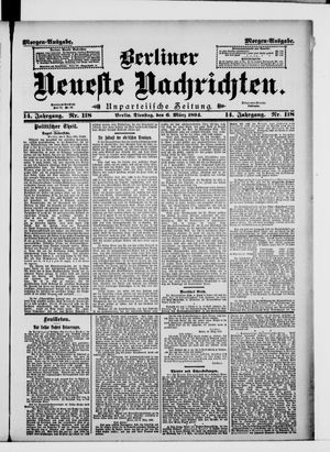 Berliner Neueste Nachrichten vom 06.03.1894