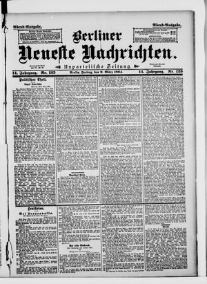 Berliner Neueste Nachrichten vom 09.03.1894