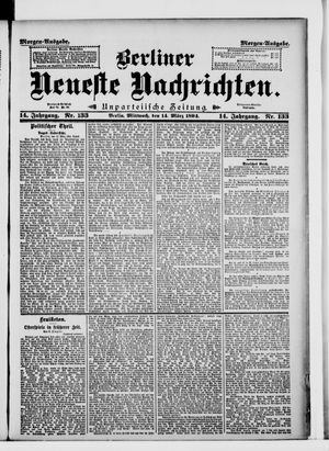 Berliner Neueste Nachrichten vom 14.03.1894