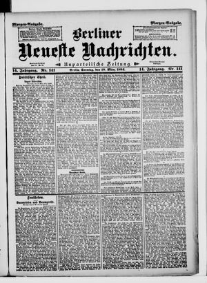 Berliner Neueste Nachrichten vom 18.03.1894