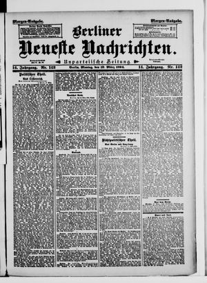 Berliner Neueste Nachrichten vom 19.03.1894