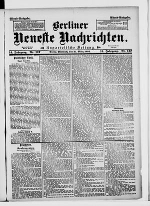 Berliner Neueste Nachrichten on Mar 21, 1894
