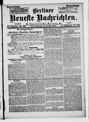 Berliner Neueste Nachrichten vom 29.03.1894