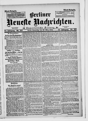 Berliner Neueste Nachrichten vom 29.03.1894