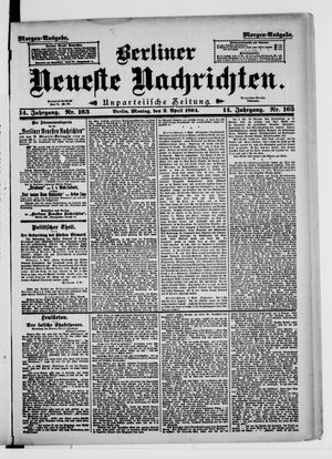 Berliner Neueste Nachrichten on Apr 2, 1894