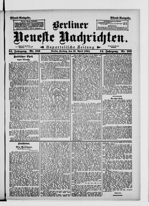 Berliner Neueste Nachrichten vom 13.04.1894