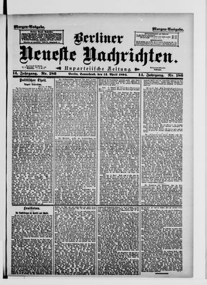 Berliner Neueste Nachrichten vom 14.04.1894