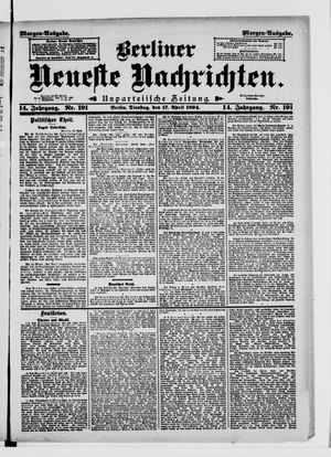 Berliner Neueste Nachrichten vom 17.04.1894