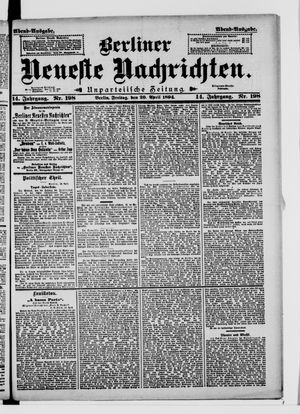 Berliner Neueste Nachrichten vom 20.04.1894