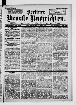 Berliner Neueste Nachrichten vom 24.04.1894