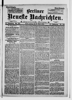 Berliner Neueste Nachrichten vom 27.04.1894