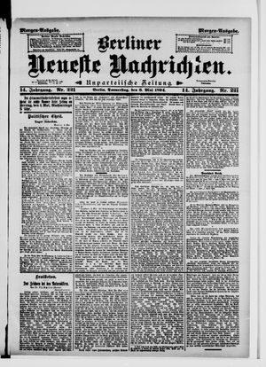 Berliner Neueste Nachrichten vom 03.05.1894