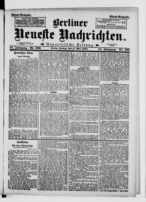 Berliner neueste Nachrichten vom 11.05.1894