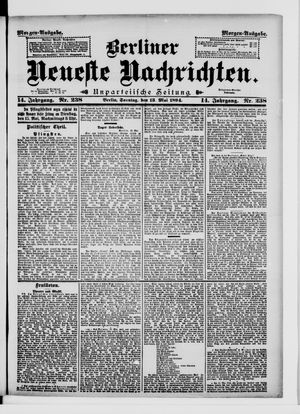 Berliner Neueste Nachrichten vom 13.05.1894