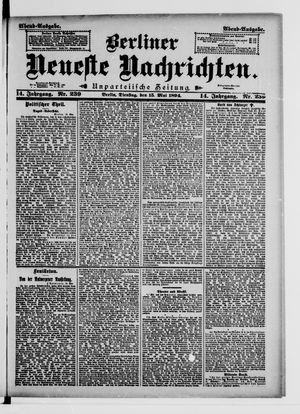 Berliner Neueste Nachrichten vom 15.05.1894