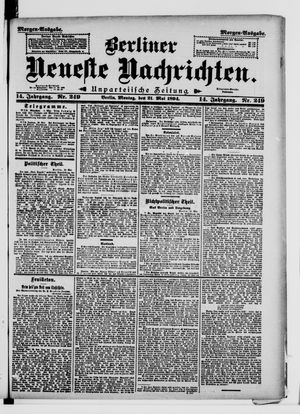 Berliner Neueste Nachrichten vom 21.05.1894