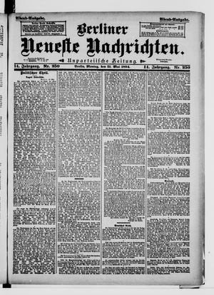 Berliner Neueste Nachrichten vom 21.05.1894