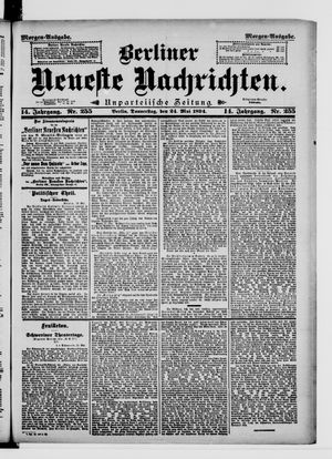 Berliner Neueste Nachrichten on May 24, 1894