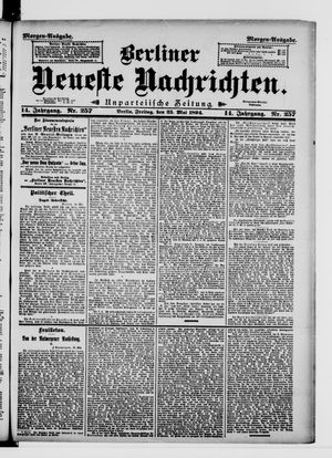 Berliner Neueste Nachrichten vom 25.05.1894