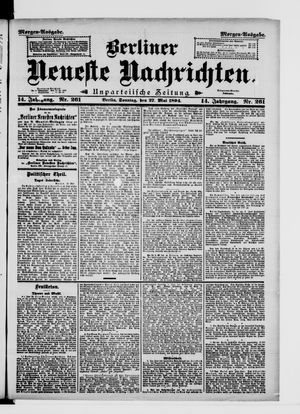 Berliner Neueste Nachrichten vom 27.05.1894