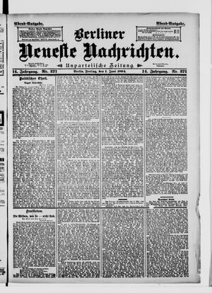 Berliner Neueste Nachrichten vom 01.06.1894