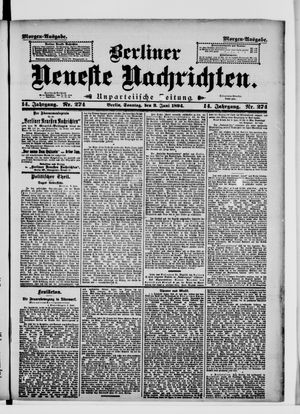 Berliner Neueste Nachrichten on Jun 3, 1894