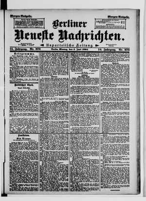 Berliner Neueste Nachrichten vom 04.06.1894