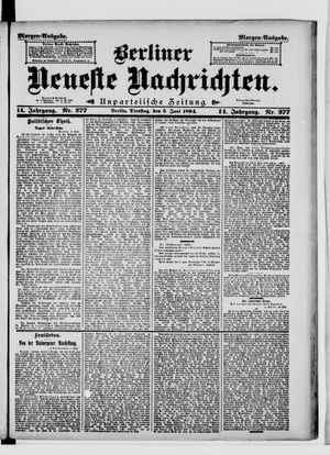 Berliner Neueste Nachrichten on Jun 5, 1894
