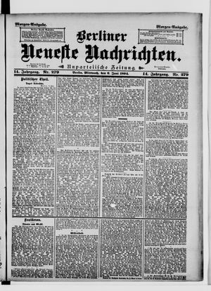 Berliner Neueste Nachrichten on Jun 6, 1894