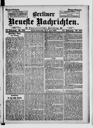 Berliner Neueste Nachrichten vom 07.06.1894