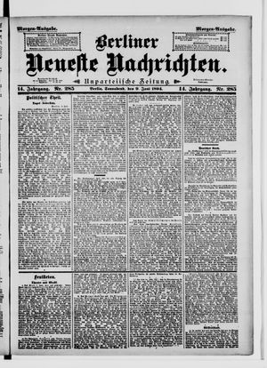 Berliner Neueste Nachrichten vom 09.06.1894