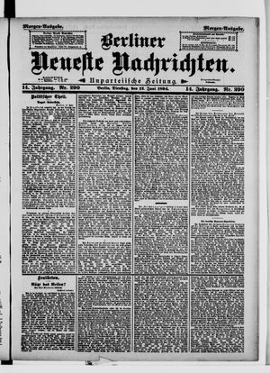 Berliner Neueste Nachrichten vom 12.06.1894