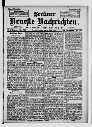 Berliner Neueste Nachrichten vom 12.06.1894