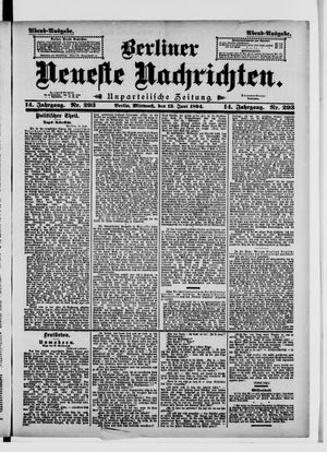 Berliner Neueste Nachrichten on Jun 13, 1894