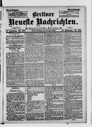 Berliner Neueste Nachrichten on Jun 19, 1894