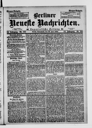 Berliner Neueste Nachrichten vom 23.06.1894