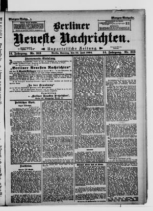 Berliner Neueste Nachrichten vom 24.06.1894