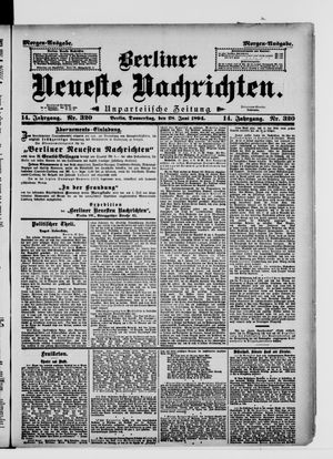 Berliner Neueste Nachrichten vom 28.06.1894