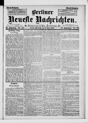 Berliner neueste Nachrichten on Apr 3, 1895
