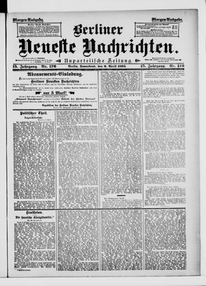 Berliner neueste Nachrichten vom 06.04.1895