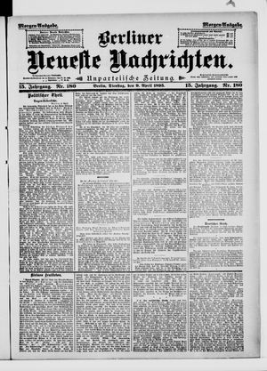 Berliner neueste Nachrichten vom 09.04.1895