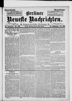 Berliner neueste Nachrichten vom 12.04.1895