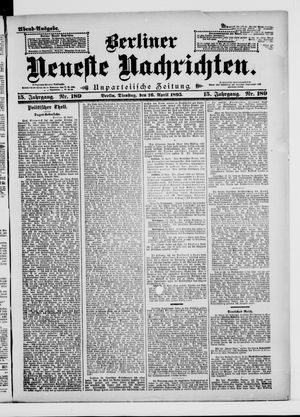 Berliner Neueste Nachrichten on Apr 16, 1895