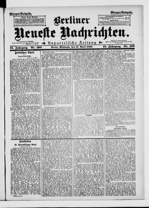 Berliner neueste Nachrichten on Apr 17, 1895