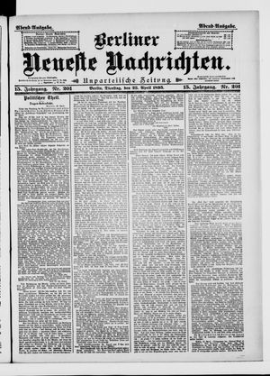 Berliner Neueste Nachrichten vom 23.04.1895
