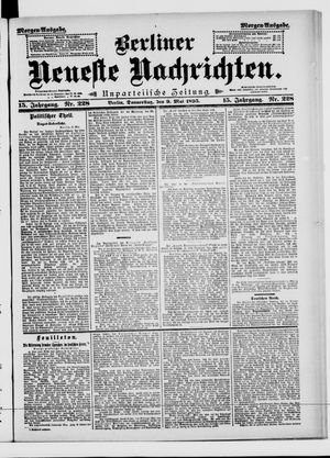 Berliner neueste Nachrichten vom 09.05.1895