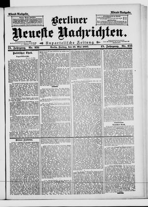 Berliner Neueste Nachrichten on May 10, 1895