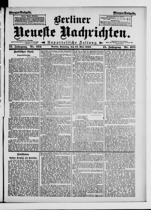 Berliner neueste Nachrichten vom 12.05.1895