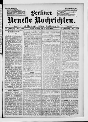 Berliner Neueste Nachrichten vom 13.05.1895
