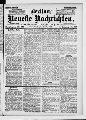 Berliner neueste Nachrichten vom 13.05.1895